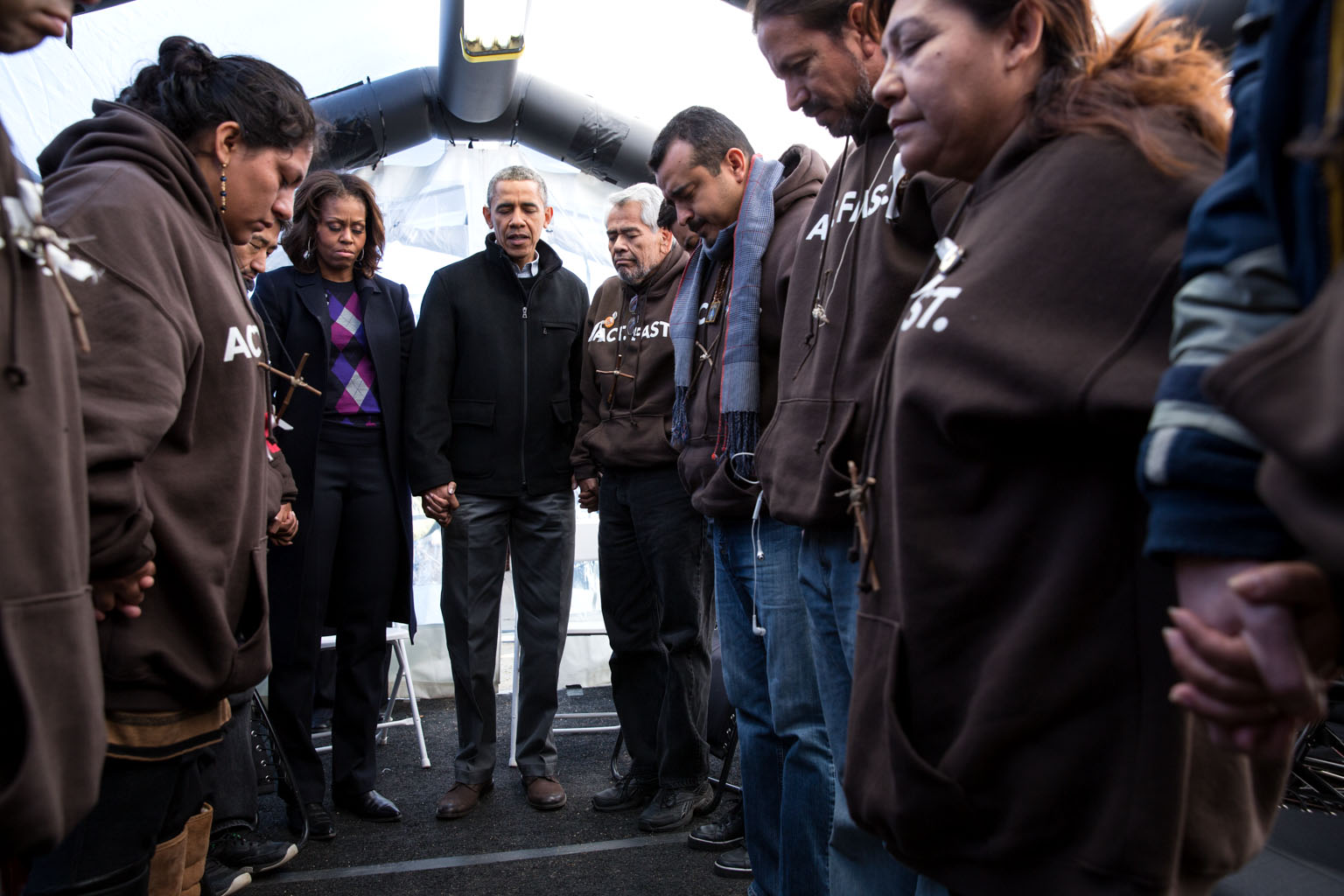 President Obama and the First Lady visited the brave individuals who are fasting in the shadow of the Capitol, sacrificing their health in an effort to get Congress to act swiftly on commonsense immigration reform.