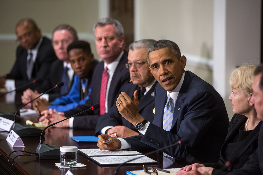 President Obama and Vice President Biden meet with elected officials, community and faith leaders, and law enforcement officials on community policing