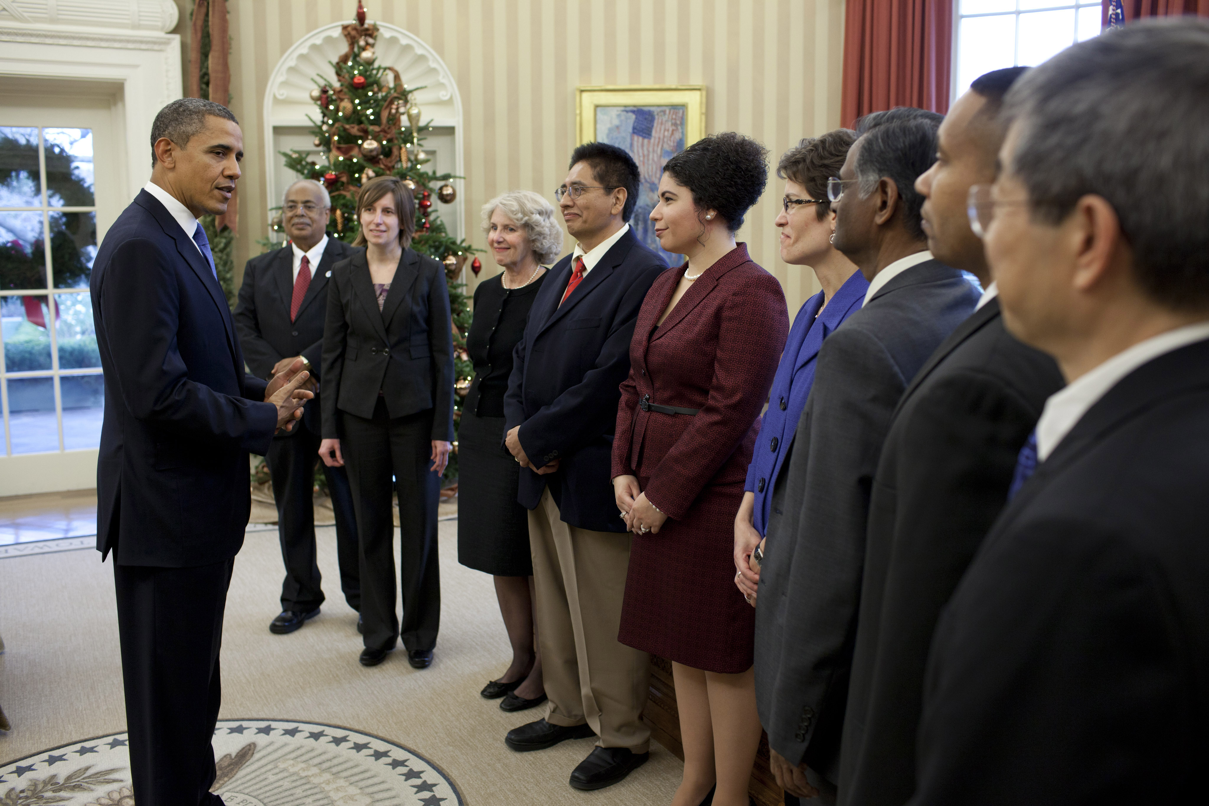 President Obama meets with 2011 PAESMEM recipients