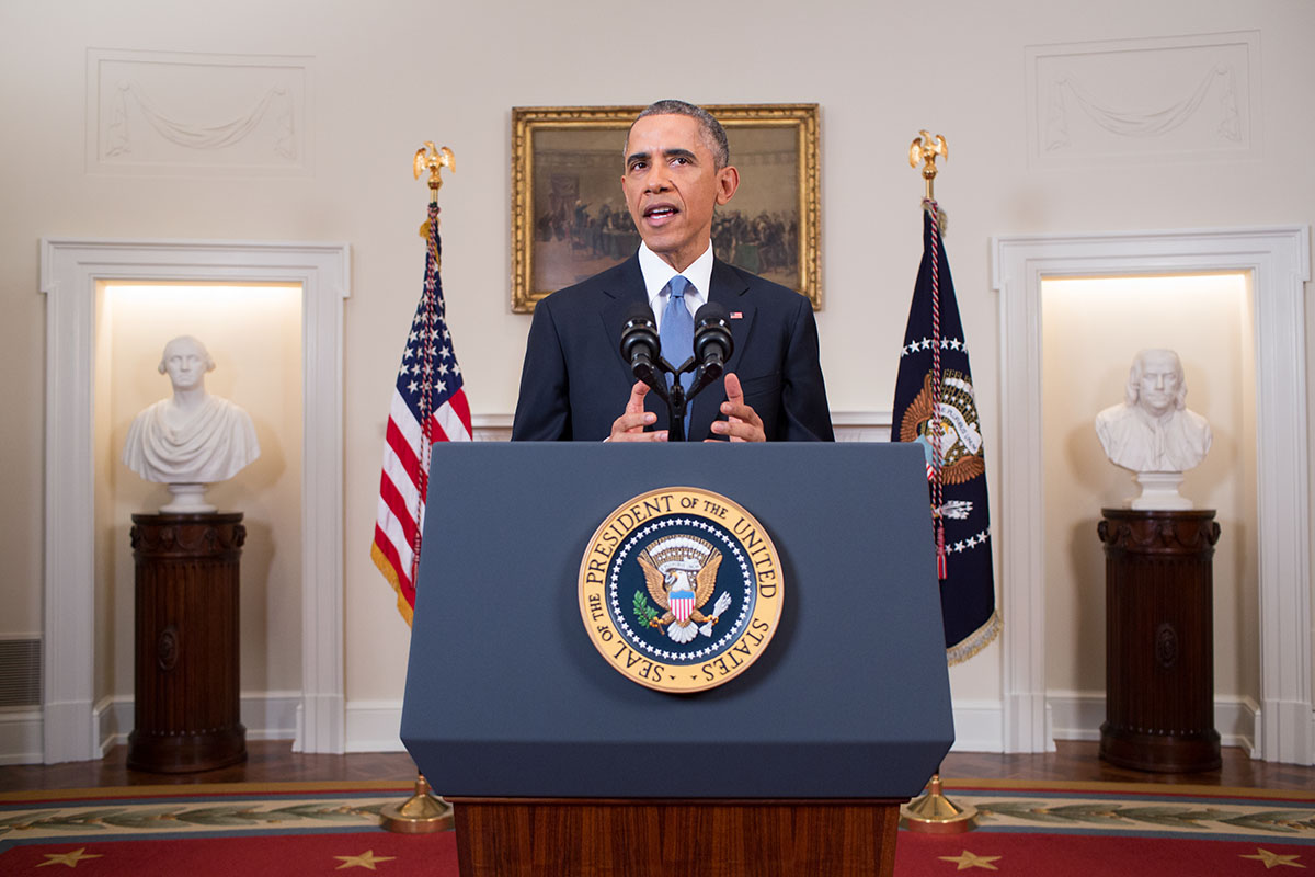 President Obama delivers a statement on Cuba and the release of American Alan Gross