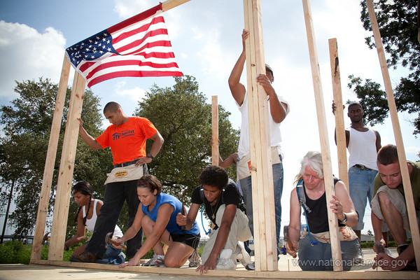 Volunteers Rebuild After Hurricane Katrina