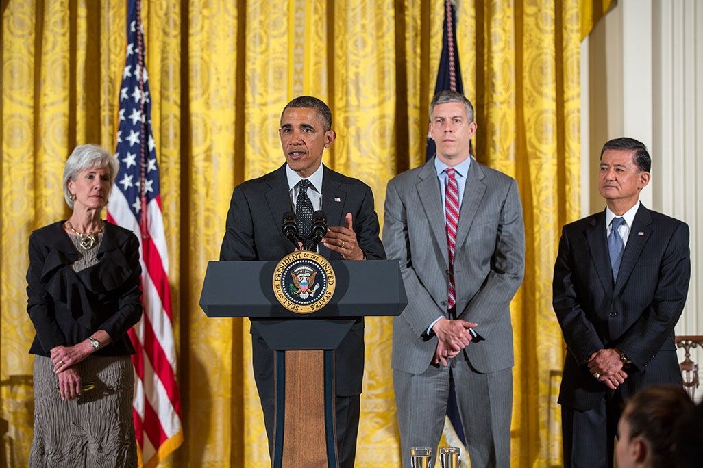 President Barack Obama delivers remarks during the National Conference on Mental Health