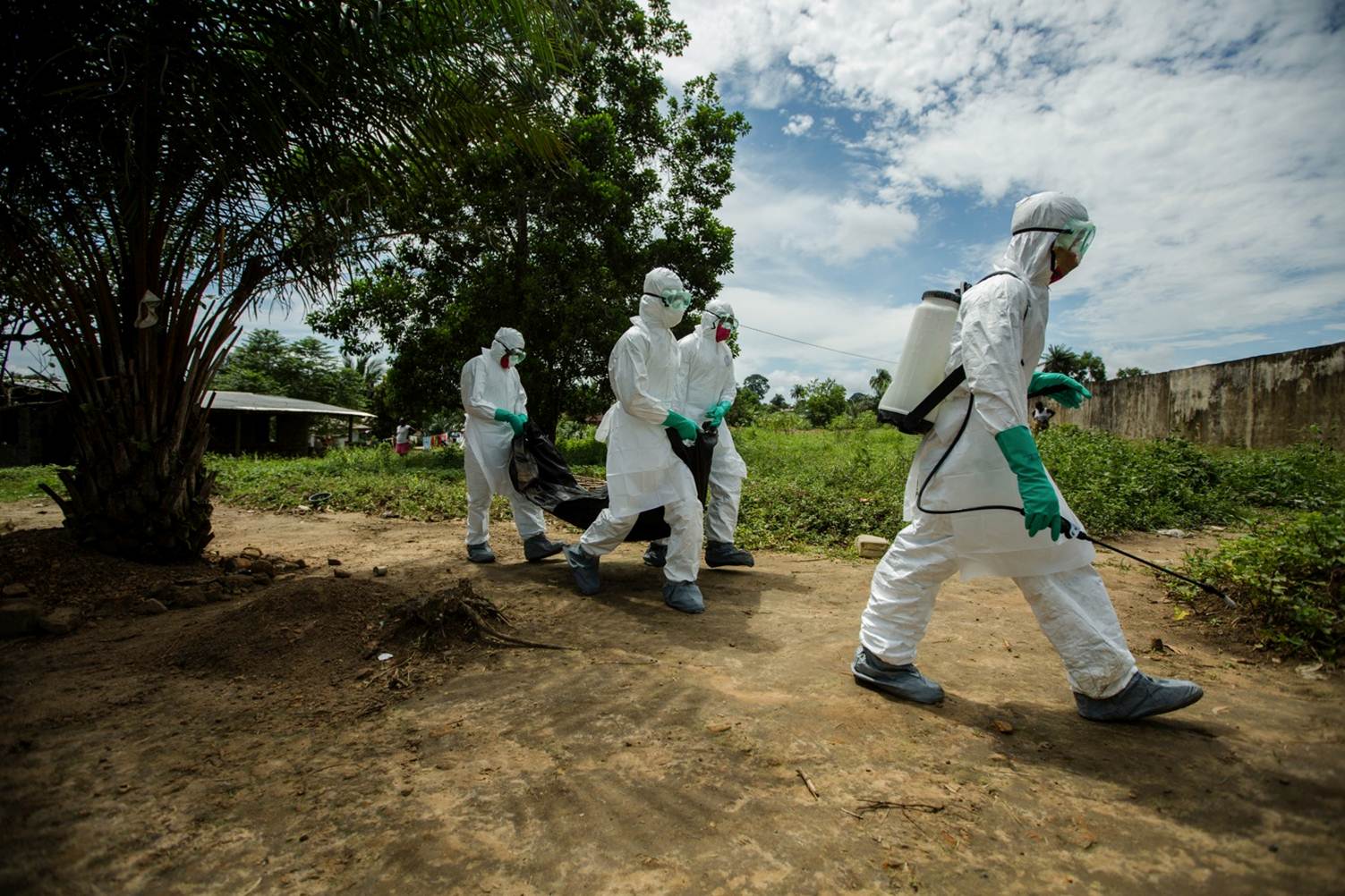 Ebola health workers in field