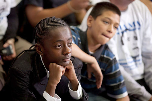 Students Listen to Race to the Top Remarks