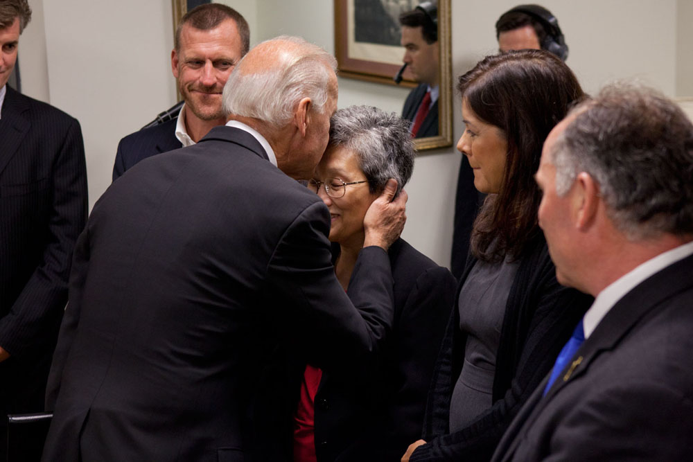 Vice President Joe Biden with the Subjects of a Documentary called Rebirth