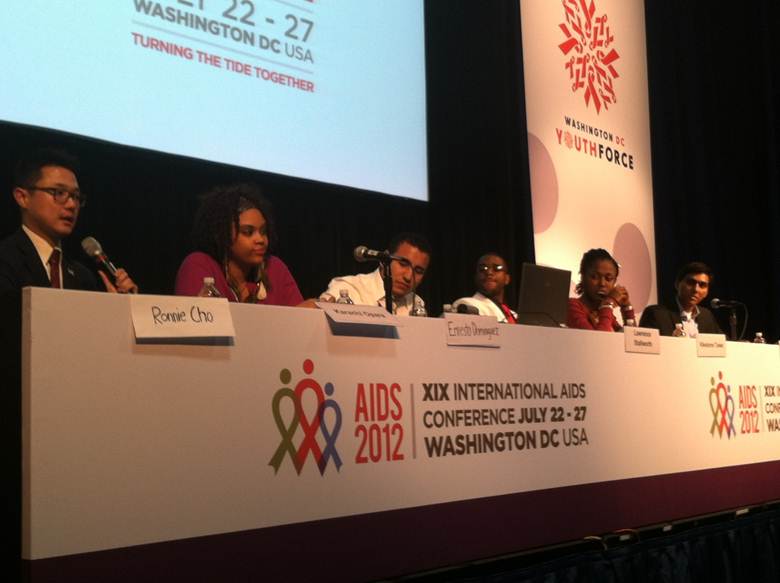 Ronnie Cho at the 2012 International AIDS Conference