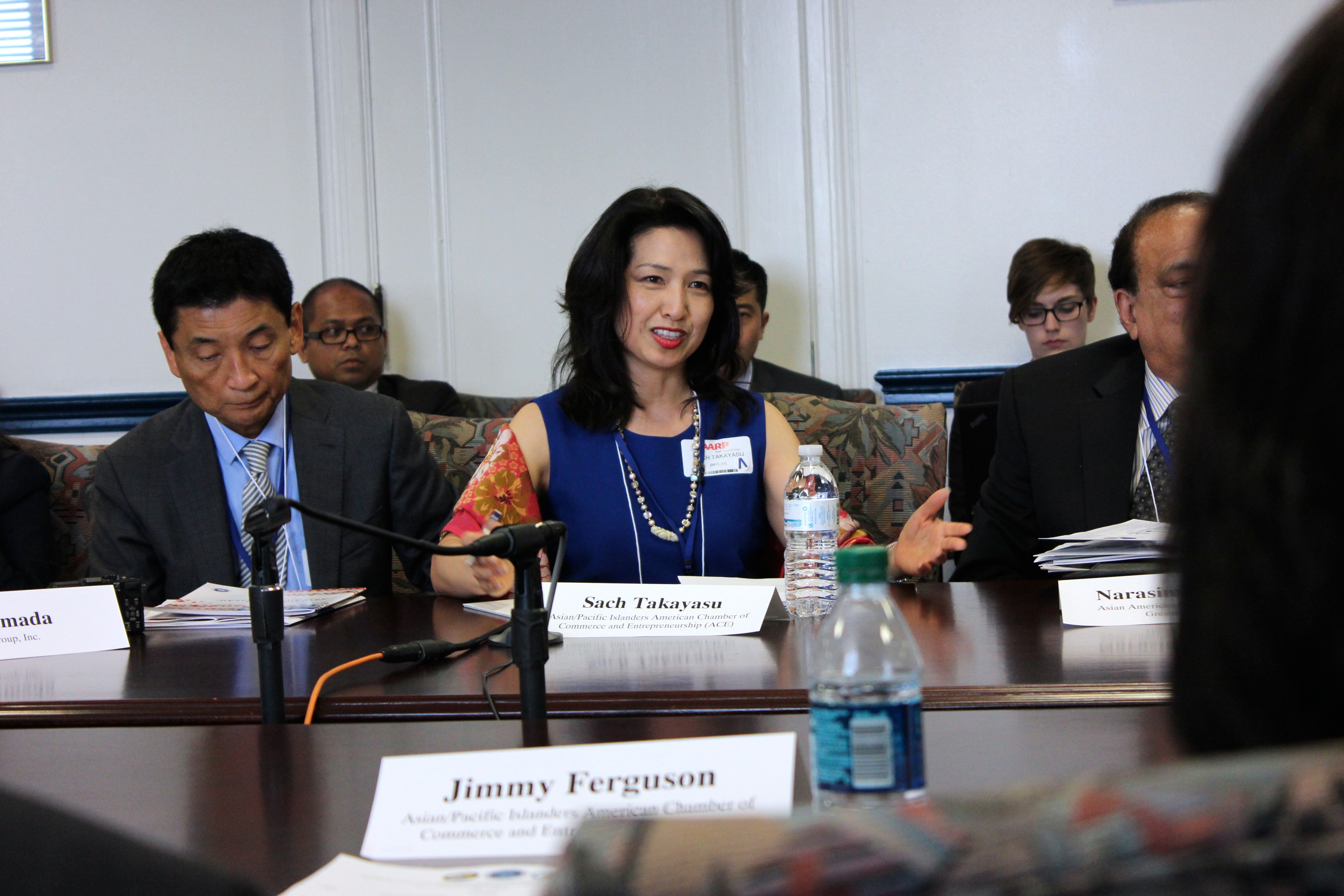 AAPI business leaders in a roundtable discussion 