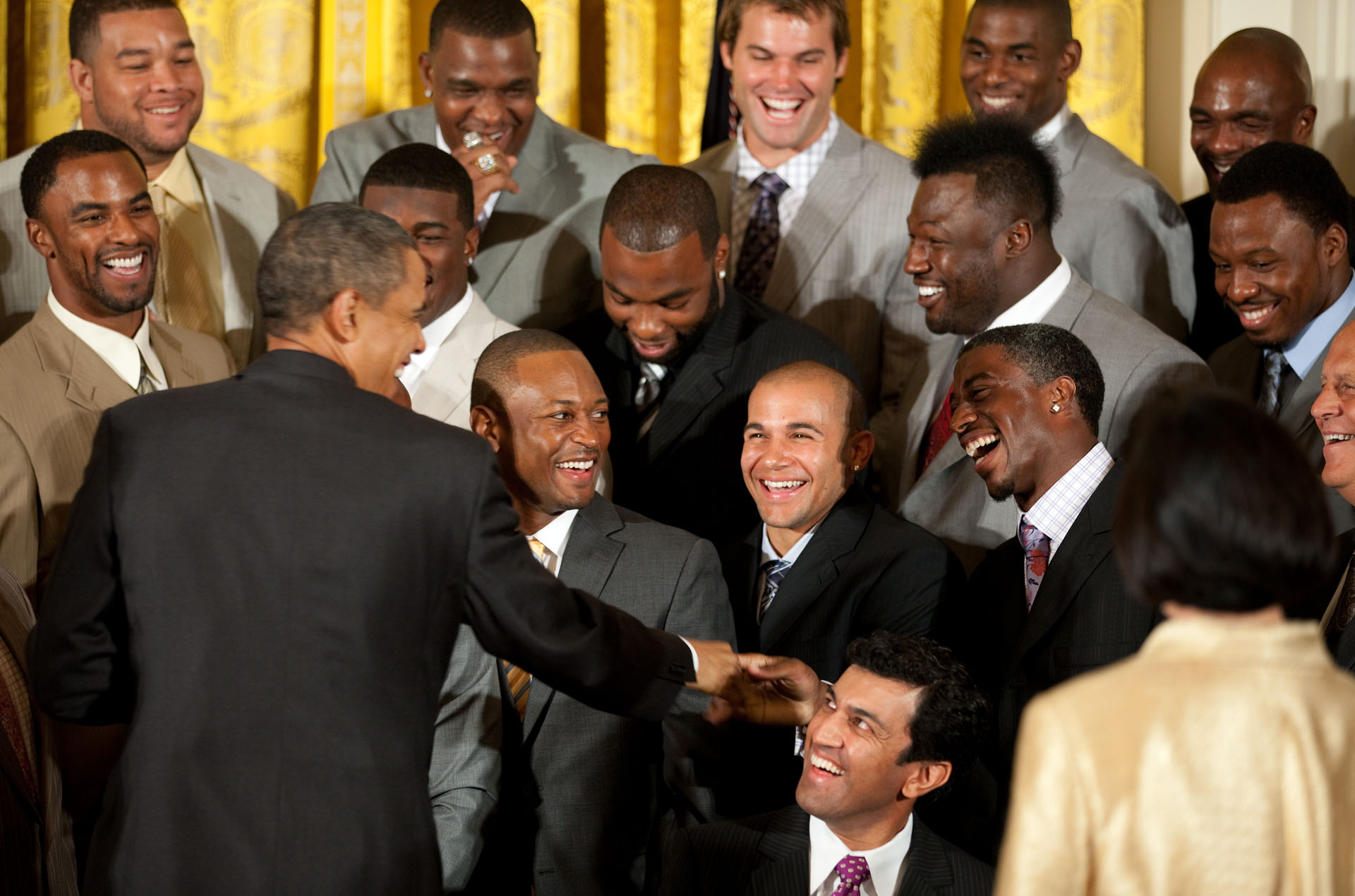 President Obama Welcomes the New Orleans Saints