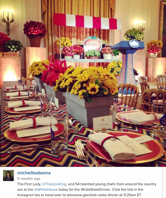 The First Lady celebrates the 2014 Kids' State Dinner