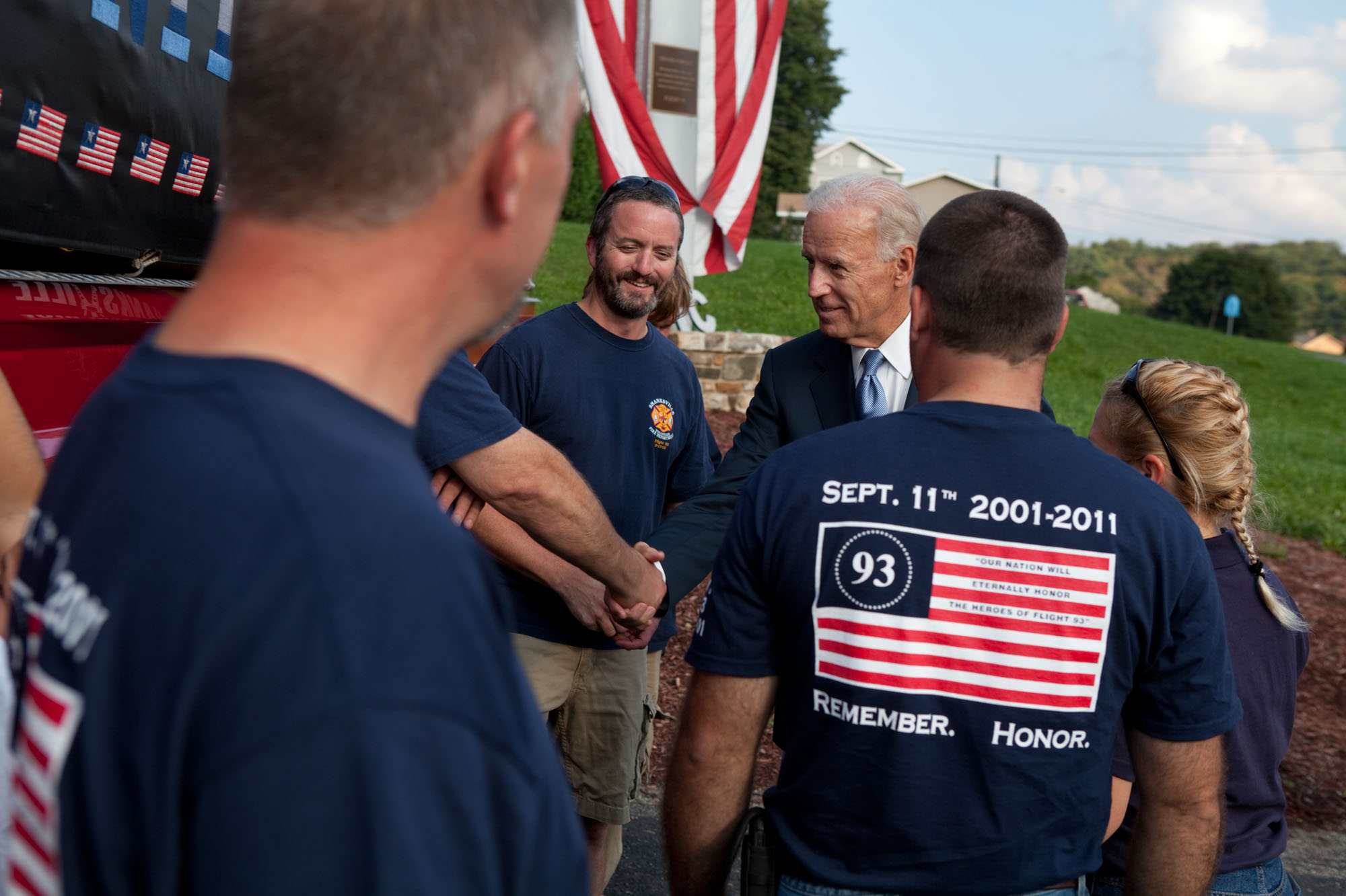 VP Biden at Shanksville Fire Department 