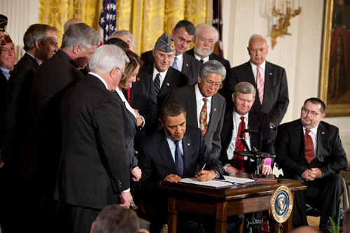 President Obama Signs Veterans Bill