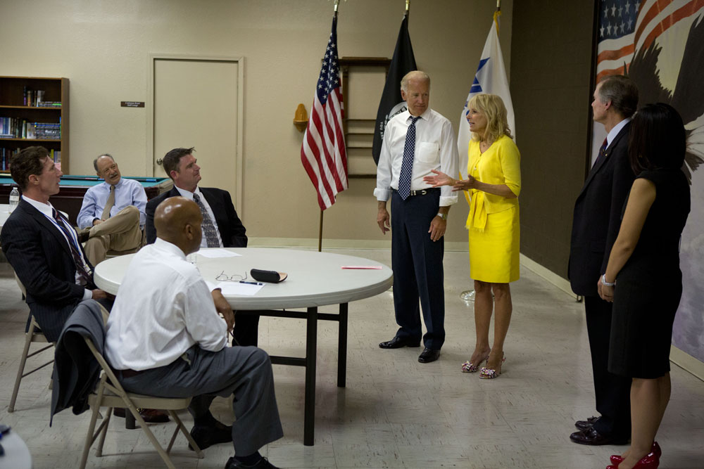 Joe Biden and Dr. Biden with Vets Las Vegas
