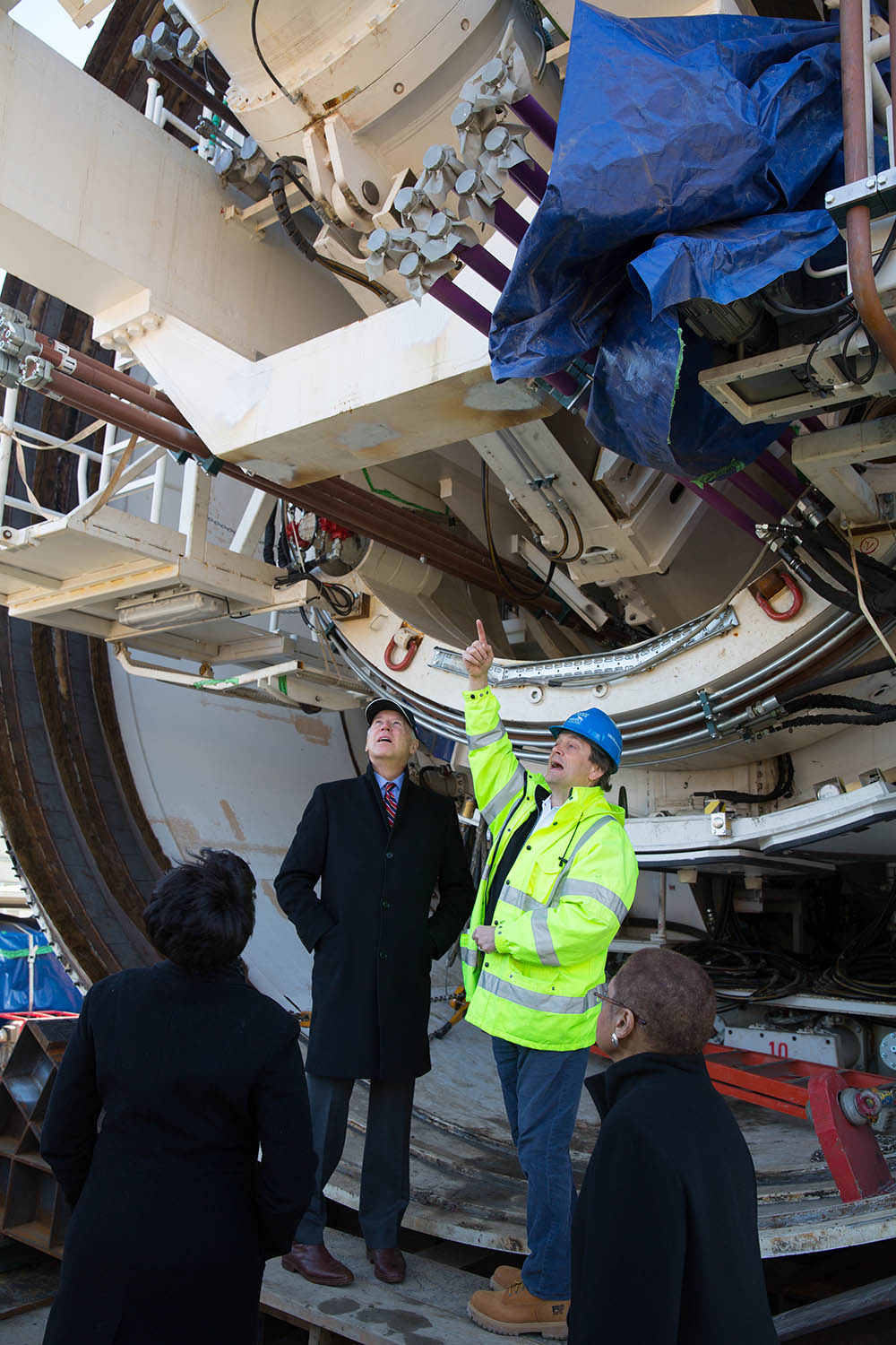 Vice President Joe Biden tours the Anacostia Tunnel Project