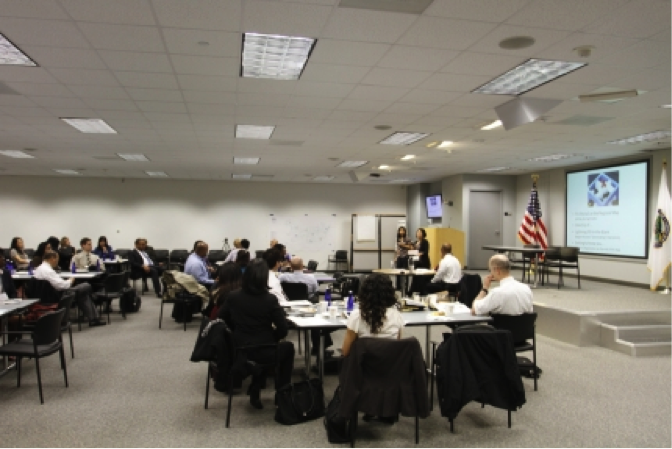 Members of WHIAAPI’s Regional Interagency Working Group gather in Washington, DC, Dec. 4, 2013. 