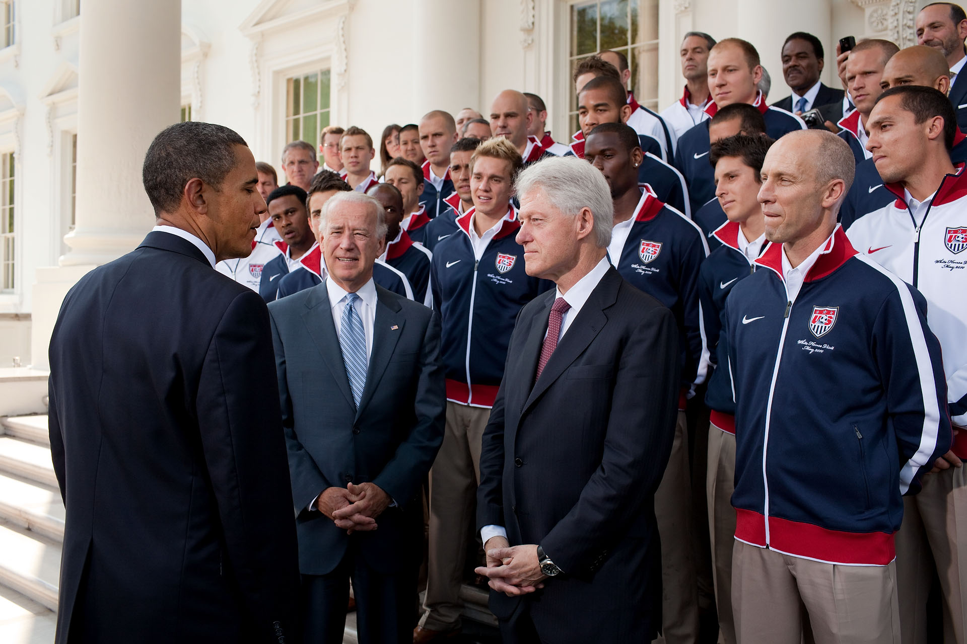 President Obama, President Clinton, Vice President Biden and the US World Cup Team