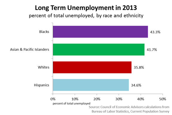 Long Term Unemployment in 2013 by Category