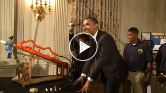 Marshmallow Launch at the White House Science Fair