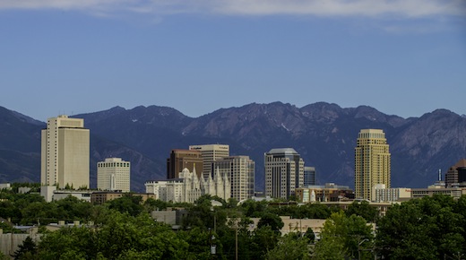 Since Salt Lake City is ringed with mountains, air pollution often becomes trapped during the winter months, resulting in poor air quality and health alerts until the next storm literally clears the air. 