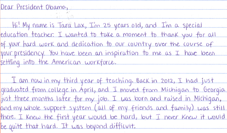 Read Tara's letter here