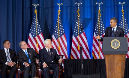 President Barack Obama delivers remarks to the Nunn-Lugar Cooperative Threat Reduction symposium (December 3, 2012)