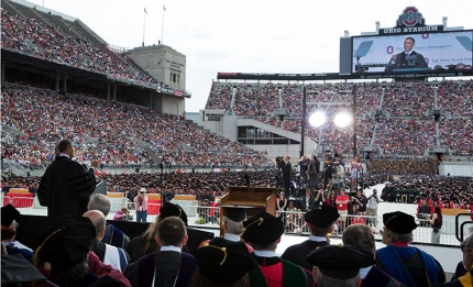 President Barack Obama delivers the commencement address during The Ohio State University (May 5, 2013)