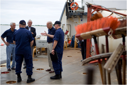 Vice President Biden is Briefed on Oil Recovery Efforts 