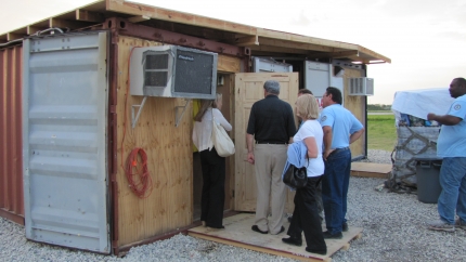 Secretary LaHood Touring FAA Bunkhouse