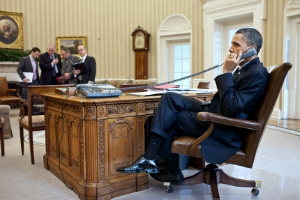 President Obama Talks on Phone with Secretary Napolitano and FEMA Administrator Fugate