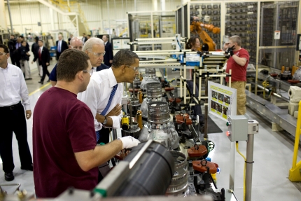 President Obama and Vice President Biden in Kokomo, IN
