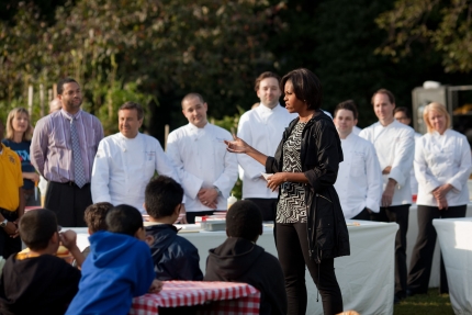 The First Lady Speaks During the Fall White House Garden Harvest