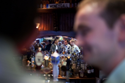 President Obama Reflected in a Mirror at the Dubliner