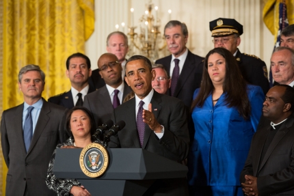 President Barack Obama delivers remarks on immigration reform