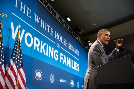 President Barack Obama delivers remarks at the White House Summit on Working Families, at the Omni Shoreham Hotel, Washington, D.C., June 23, 2014