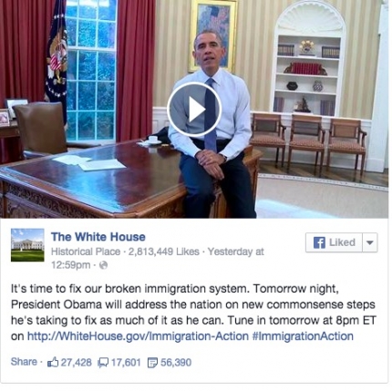 President Obama's Facebook Video on Immigration