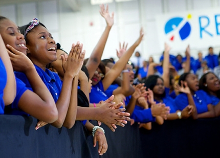 Students at Booker T. Washington High School Listen to First Lady Michelle Obama