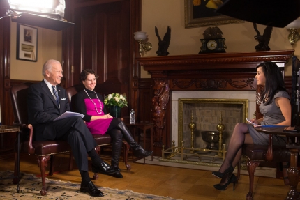 Vice President Biden discusses immigration reform during a Skype event