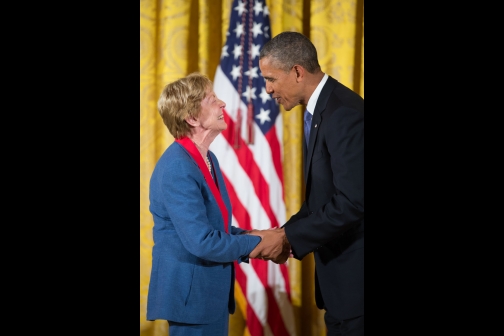 President Obama Awards the National Humanities Medal to Jill Ker Conway
