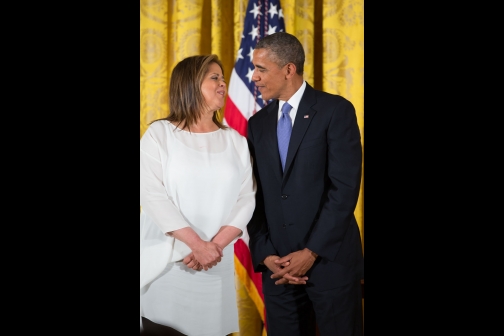 President Obama Awards the National Humanities Medal to Anna Deavere Smith