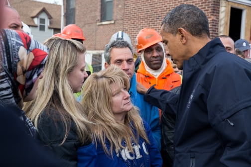 President Obama on Cedar Grove Avenue