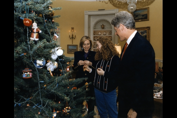 Christmas First Family: Clintons 1995