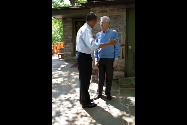 President Obama Talks With Prime Minister Monti