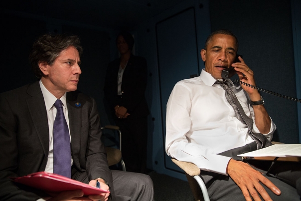 President Obama Talks on the Phone with President Mohamed Morsi of Egypt