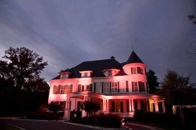 Pink Observatory The Naval Observatory is lit pink in honor of Breast Cancer Awareness ...