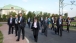 President Obama Walks To A Meeting At Konstantinovsky Palace