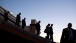 President Obama Walks Down Stairs At Konstantinovsky Palace