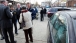 Sec. Donovan Views A Damaged Car