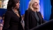 The First Lady and Dr. Biden wait to take the stage