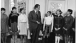 President Richard Nixon with the Russian Soviet Women's Gymnastics Team