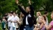 President Barack Obama cheers for his daughter Sasha's soccer team