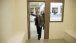 Homeland Security Secretary Napolitano Looks at a Holding Cell 